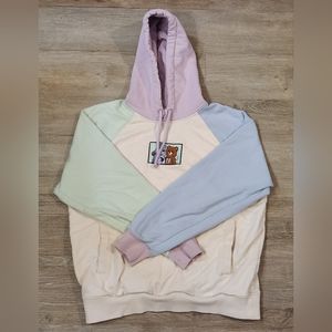 Teddy Fresh Care Bears Color Block Hoodie Size M Unisex
